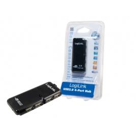 HUB 4 PORTAS USB 2.0, PRETO