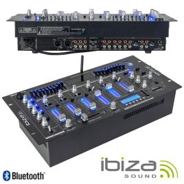 Mesa De Mistura 19 5u 6 Canais Com Usb-Bt Preta 