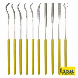 Conjunto De 10 Limas De Diamante Diversas 140mm 