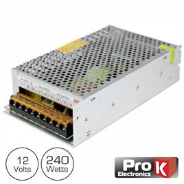 Fonte de Alimentação Industrial 12V 240W 20.8A - ProK