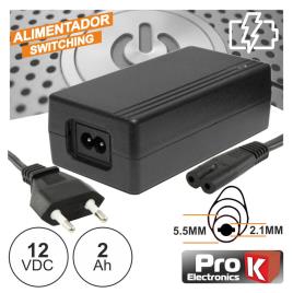 Alimentador 220vac - 12vdc 2a Estabilizado Prok