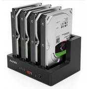 DOCKING STATION 4x2.5/3.5 DISCO HDD/SSD SATA USB 3.1 Gen 2 10Gb PRETA - BLUERAY