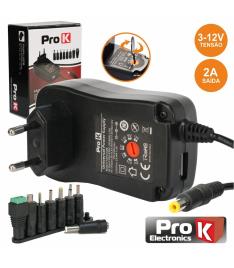 ALIMENTADOR COMPACTO COMUTADO 3-12V 2A 24W PROK