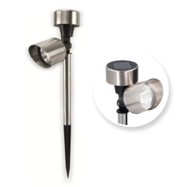 Candeeiro Exterior Solar 1 LED Jardim Cinza