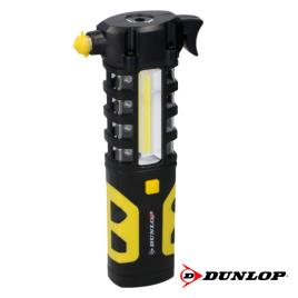 Lanterna 1 Led + Luz Trabalho Íman E Quebra Vidros Dunlop