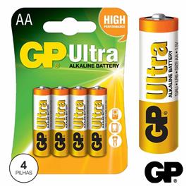 Pilha Ultra Alcalina Lr6/Aa 1.5v 4x Blister Gp