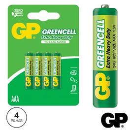 Pilha Zinco-Carvão Lr03/Aaa 1.5v 4x Blister Gp
