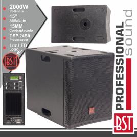 Grave Subwoofer Amplificado Pro 15 2000w Mdf Dsp 