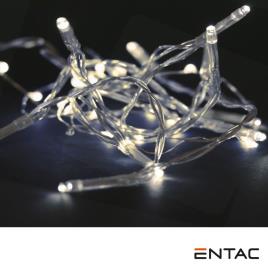 Grinalda de 10 LEDs Branco Quente 1M ENTAC