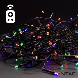 Luzes De Natal 50 LEDS Multicor Comando IR 3xAA 5mt