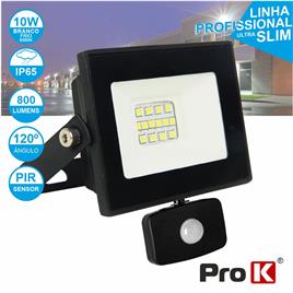 Projetor C/Leds Smd 2835 P/Exterior 10w Branco-Frio