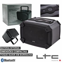 Coluna Bluetooth Portátil 2x3w Usb/Bat Ip44 Ltc