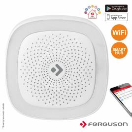 Smart Hub S/ Fios C/ Alarme Luz Led Wifi Zigbee Ferguson