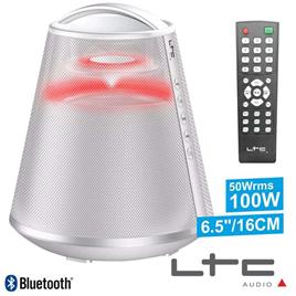 Coluna Bluetooth Portátil Branca 100w Usb/Bt/Fm/Aux/Bat Ltc