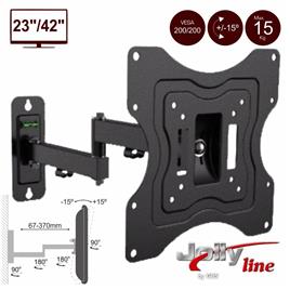 Suporte Lcd/Led 27/42 15kg Vesa 200/200 C/ 2 Braços 