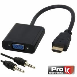 Conversor Hdmi Para Vga Com Audio 