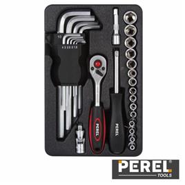 Conjunto Ferramentas Profissional 28 Peças Perel