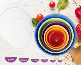 Recipientes de Plástico con tapa 12 pzs