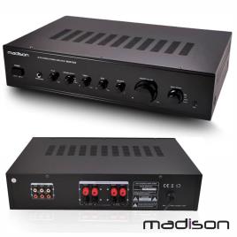 Amplificador Stereo Hifi 2x180w 3 Entradas Preto Madison