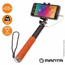 Vara Telescópica P/Selfie Monopod C/Cabo 3.5mm Jack 