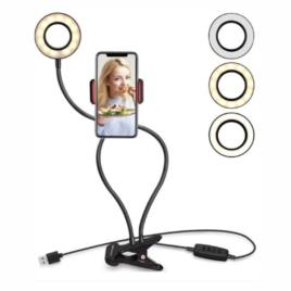 Ring Light Candeeiro de Estúdio 6 C/ Pé Dobrável