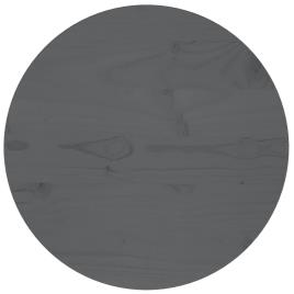 vidaXL Tampo de mesa pinho maciço Ø40x2,5 cm cinzento