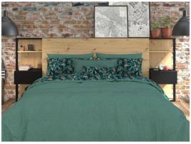 Cabeceira de Cama VENTE-UNIQUE.PT Mista (Aglomerado - Castanho - 160x200 cm)