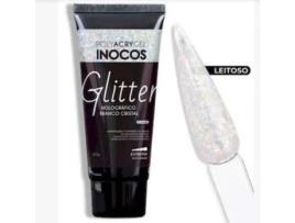 Polyacrigel INOCOS Bisnaga Glitter Holografico Branco Cristal 60G (60 g)