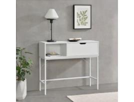 Consola [EN.CASA] Tranemo  (Branco - MDF, revestido com melamina - 92 x 30 x 80 cm)