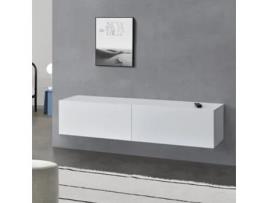 Consola [EN.CASA] Evaton  (Branco - Cartão revestido com melamina - 140 x 33 x 30 cm)