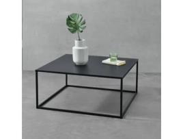 Mesa de Centro [EN.CASA] Lebus  (Preto - Metal, resistente aos riscos - 38 x 85 x 85 cm)