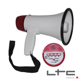 Megafone De 20w Bat Recarregável Rec Mic Embutido Ltc