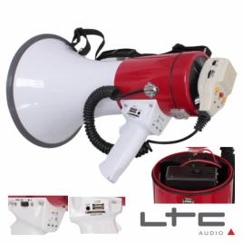 Megafone 50w Bat Recarregável 12v Rec Mic Usb Ltc