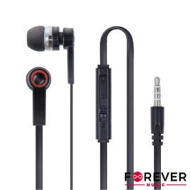 Auriculares Stereo Ficha Jack 3.5 C/ Fios Preto 