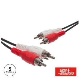 Cabo 2 Rca Macho / Macho 5m 