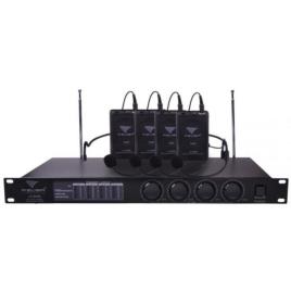 Central 4 Microfones S/ Fios Vhf