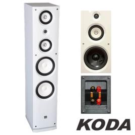 Coluna Hifi 3 Vias 180w Branca Koda