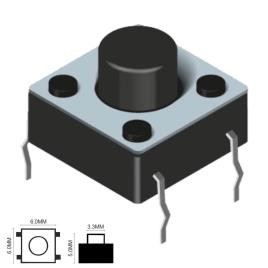 COMUTADOR MICRO SWITCH 6x6MM ALTURA 1.5MM