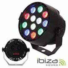 Projetor Par C/ 12 Leds 1w Cree Rgbw Dmx Mic Ibiza