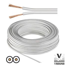 Cabo Coluna 2x1.00mm Branco 