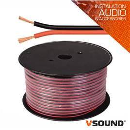 Cabo Coluna 2x0.50mm Preto/Vermelho Paralelo Vsound