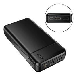 Powerbank 20000mAh C/ Ficha Micro USB / USB-C E 2USB-A