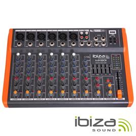 Mesa De Mistura 8 Canais 6 Entradas Usb/Gravação 