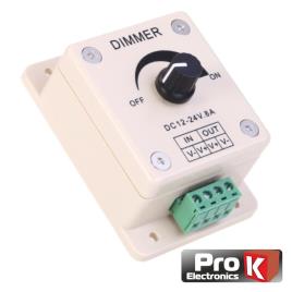 Regulador De Luz Led Dimmer Branco 12v 8a 96w 