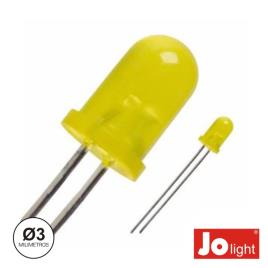 Led 3mm Amarelo Difuso Intermitente 