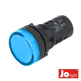 Luz Piloto Redonda De Painel 29mm 24v Azul 