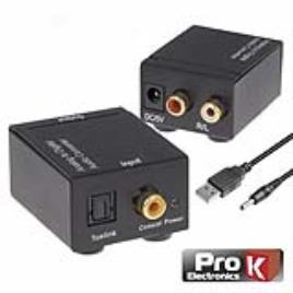 Conversor Audio Toslink-Rca 
