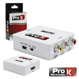 CONVERSOR HDMI - COMPOSTO + AUDIO PROK