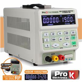 Fonte De Alimentação Digital 0-30v / 0-5a C/Testador Rf Prok