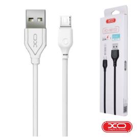 Cabo USB-A 2.0 Macho / Micro USB-B 2.1A 2M Branco XO